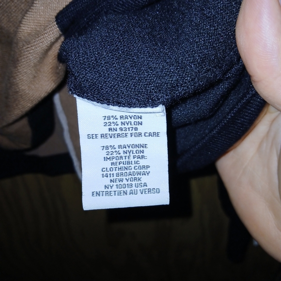 Magaschoni Sweatshirt Long Sleeve Womens Size XL Brown Tan & Black Golden Accent - Picture 4 of 13